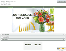 Tablet Screenshot of joanniesfloralofbirchrun.com